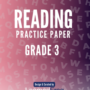 Reading Practice sheet for Grade 3 students Texas STAAR