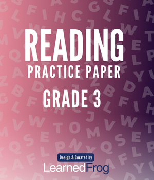 Reading Practice sheet for Grade 3 students Texas STAAR
